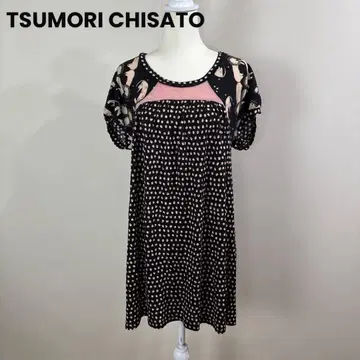 새상품급 츠모리치사토 하트 라이온 올 패턴 튜닉 원피스