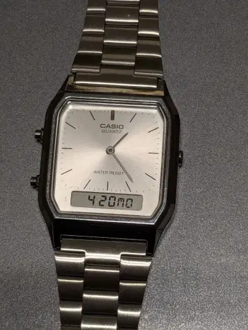 CASIO 아날로그 디지털 AQ-230A-7AMQYJF 칩카시