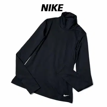 NIKE 골프 하이넥 스트레치 셔츠 블랙