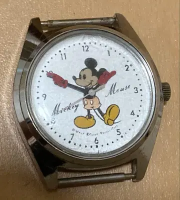SEIKO 디즈니 타임 5000-7000 수동 와인딩 손목시계 작동품