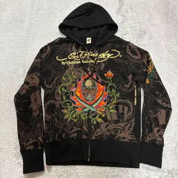 Ed hardy 스컬 타투 집업 후디