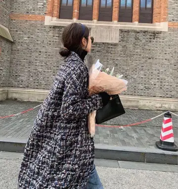 BIRTHDAY BASH / 트위드 블루 코트