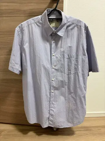 POTTERY 색스 블루 반팔 셔츠