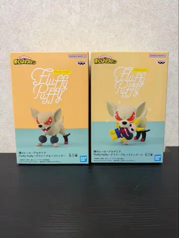 나의 히어로 아카데미아 Fluffy Puffy 바쿠도그 피규어 2종 세트