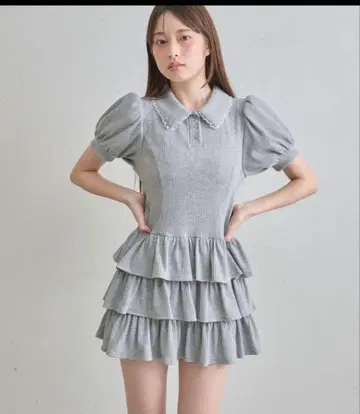 OLIVE des OLIVE 티어드 미니 컷 원피스