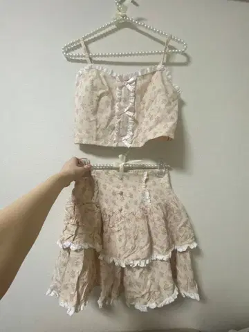 Ank Rouge 프릴 꽃무늬 셋업