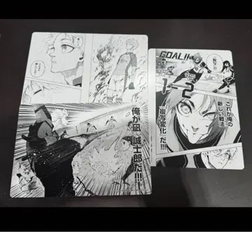 블루 록 레이오 나기 애니메이트 특전 명장면 카드 3종