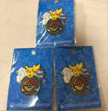 포켓몬 센터 삿포로 한정 로고 핀즈 3개 세트