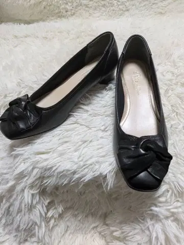 미사용 리즈라피네 펌프스 컴포트 3E 가죽 24.5cm