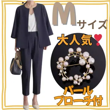 포멀 M 졸업식 입학식 수트 셋업 네이비 브로치 포함 졸업식 유치원 입원