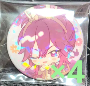 앙스타 애니카페 캔뱃지 원과망견 4개 세트 새상품