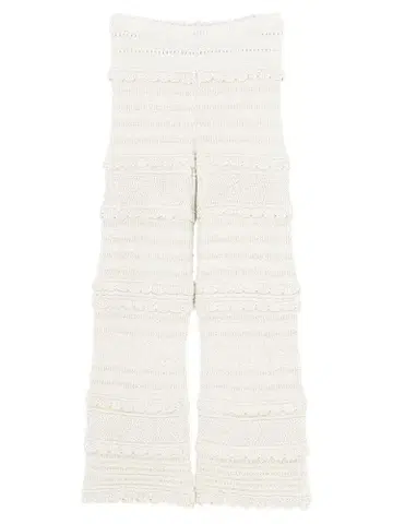 merry jenny/프릴 니트 팬츠 아이보리/택 포함 미사용 새상품