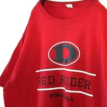 저지즈 레드 라이더 배구 T셔츠 L 레드 빨간색 구제 의류