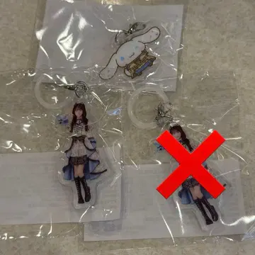 오토시마 리사 메지루시 액세서리 키링 2개 세트