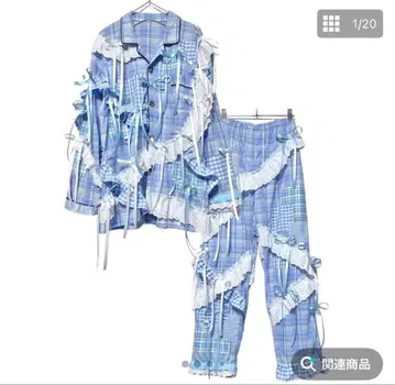 zetsukigu 프릴 리본 파자마 셋업 아노짱 착용