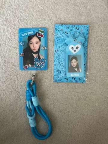 폰탭 & 스트랩 미니 슬라이드 키링 나연 세트