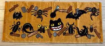 지브리 미술관 캐릭터 타월 오렌지