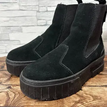 PUMA 플랫폼 첼시 부츠 22.5cm 스웨이드 통굽