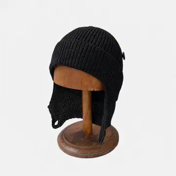 헌팅 와치 블랙 프리 사이즈 귀마개 달린 비니 니트 캡