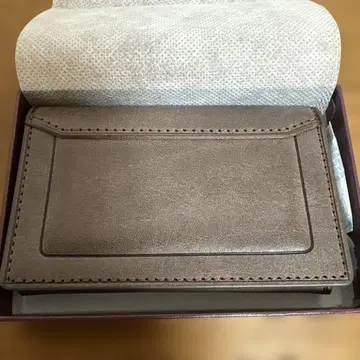 로로마 클래식 명함지갑 명함 케이스 다크 브라운 미사용