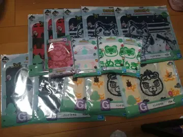 낱개 판매 불가 동물의 숲 제일복권 G상 핸드 타월 15개