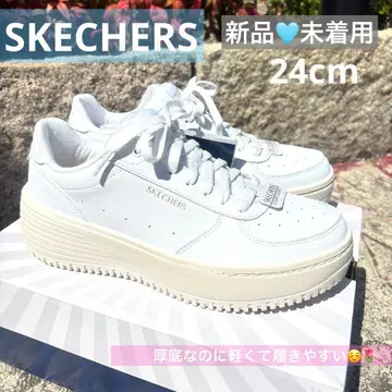 SKECHERS 화이트 GRAND 92-BE LIFTED 통굽에 경량