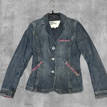 [ Paul Smith ] 데님 테일러드 자켓 S 일본풍 패턴 꽃무늬