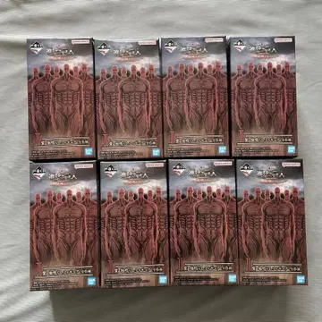 진격의 거인 제일복권 지진 피규어 8개 세트