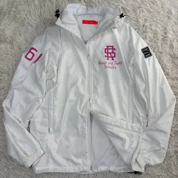새상품급 러프앤스웰 스니드 자켓 더블 지퍼 화이트 S 사이즈