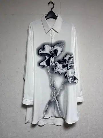 HARE/아트 패턴 롱 셔츠 LS