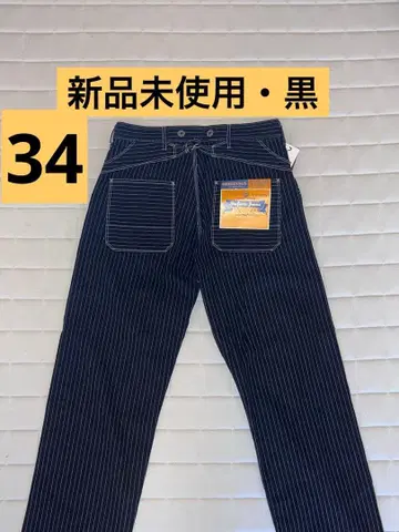 [새상품] Schott 히코리 데님 블랙 w34