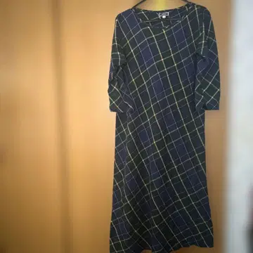 45RPM 체크 무늬 롱 원피스 사이즈 3