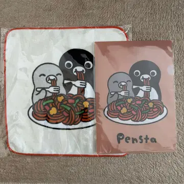 펜스타 스이카 펭귄 오미야 펜스타 한정판 타월과 클리어 파일