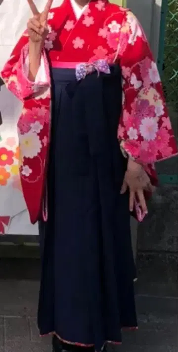 졸업식 하카마 기모노 하카마M
