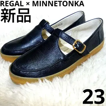 미사용 리갈 블랙 메리 제인 미네통카와의 콜라보 천연 가죽