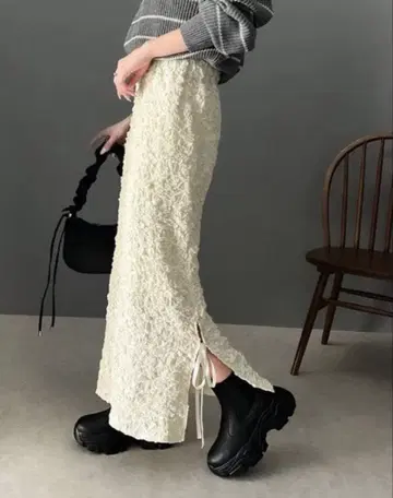 [classical elf] 사이드 슬릿 리본 스커트 M 사이즈