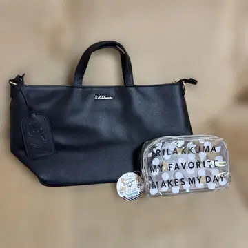 리락쿠마 블랙 2WAY 백 M 2019년 클리어 파우치