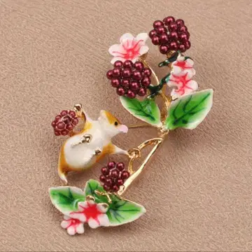 골든 햄스터 브로치