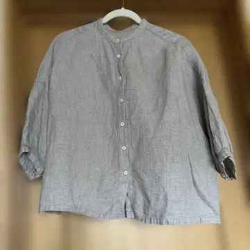 네스트로브 nestrobe 린넨 린넨 그레이 칠부 소매 내추럴