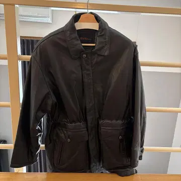 SubUrban 90s 소가죽 가죽 스포츠 자켓 코트 놋쇠/구리 단추