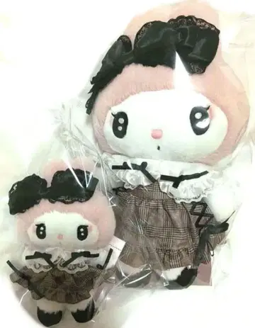 새상품 비밀의 메로쿠로 마이멜로디 마스코트 봉제 인형 세트 완판템 레어