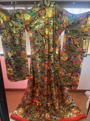 [새상품급] 여성용 우치카케 3 신부 의상 무대 의상 대중 연극 의상