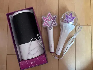 ASTRO 응원봉 ver1,2, 공식 슬로건 화이트 퍼플