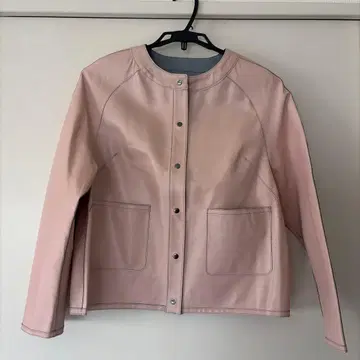 노카라 가죽 자켓 리버서블