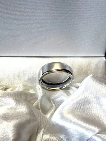 빈티지 실버 이중 반지 모던 디자인