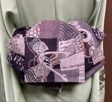 성인용 헤코비, 투구 무늬, 국화 무늬 리버서블 긴 기장