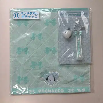 산리오 복권 포차코 2세트 핸드 타월 키링