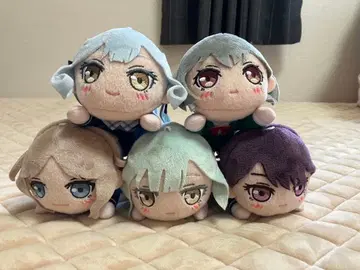 뱅드림 CRYCHIC 누워있는 봉제 인형 5개 세트