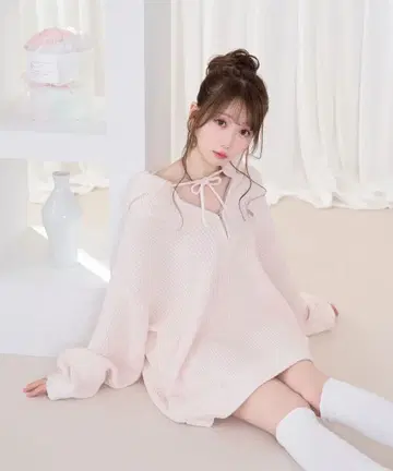 로제뮤즈 오버사이즈드 하프 집 후디 오타니 에미리