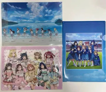 Aqours 러브 라이브 선샤인 클리어 파일 3장 세트